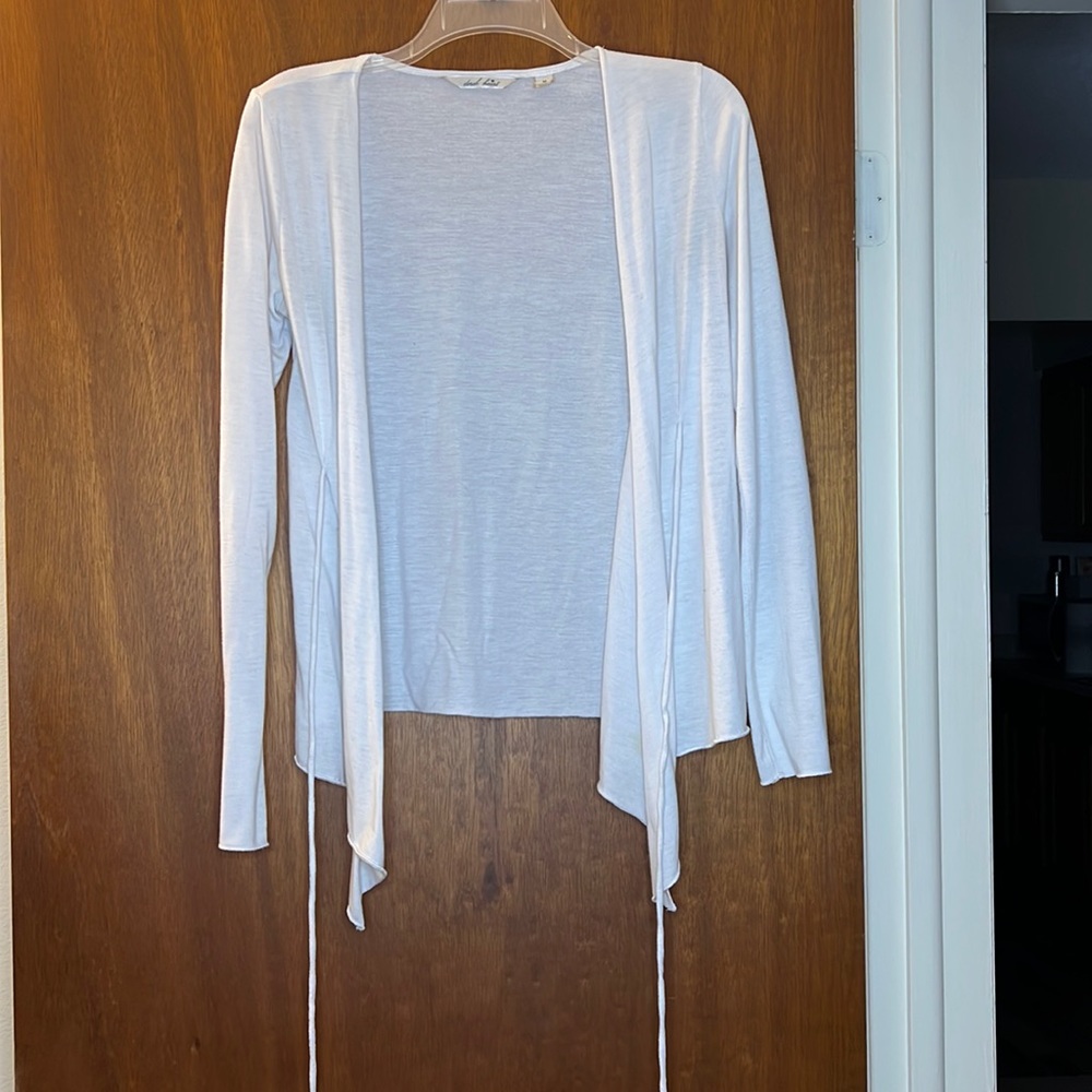 White cardigan